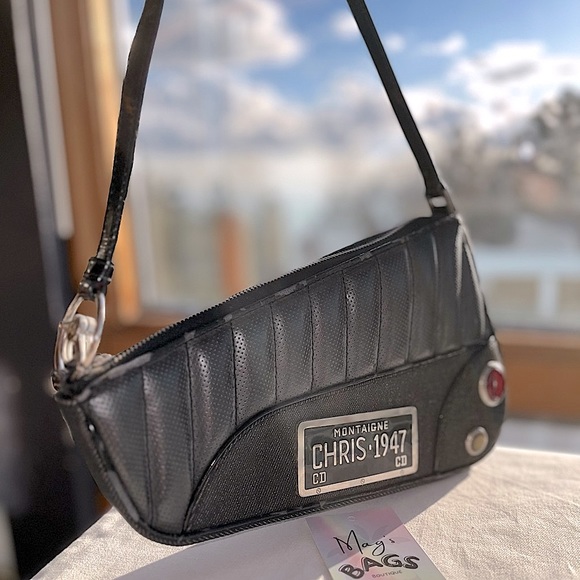 Dior: Cadillac Saddle 1947 Denim Shoulder Bag *RARE* - Picture 2 of 16